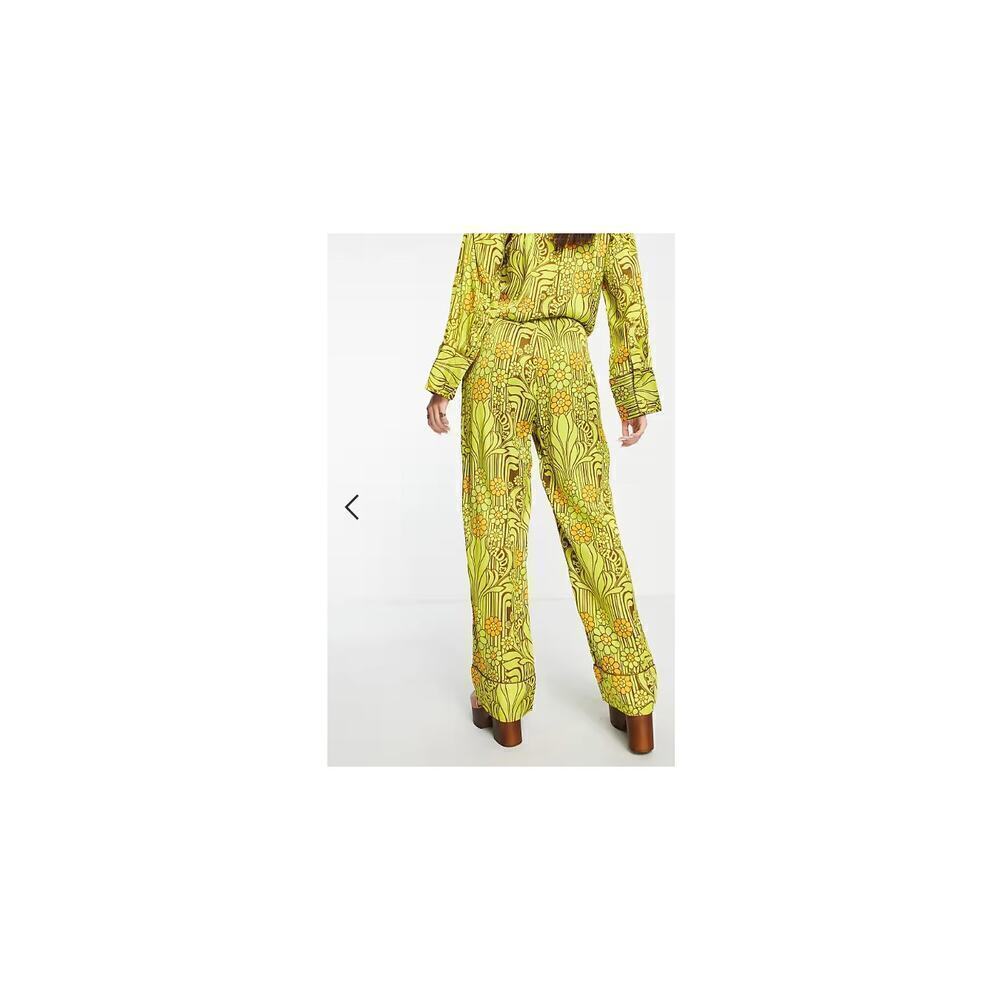 Floral Patterned Boot Cut Pants - image 7